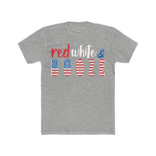 Load image into Gallery viewer, Red White and Booze Men&#39;s Cotton Crew Tee
