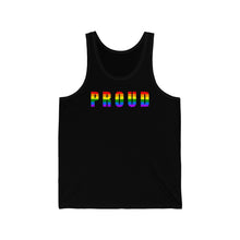 Load image into Gallery viewer, Pride PROUD Unisex Jersey Tank
