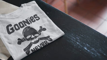 Load and play video in Gallery viewer, Goonies Never Say Die Unisex Cotton Tee
