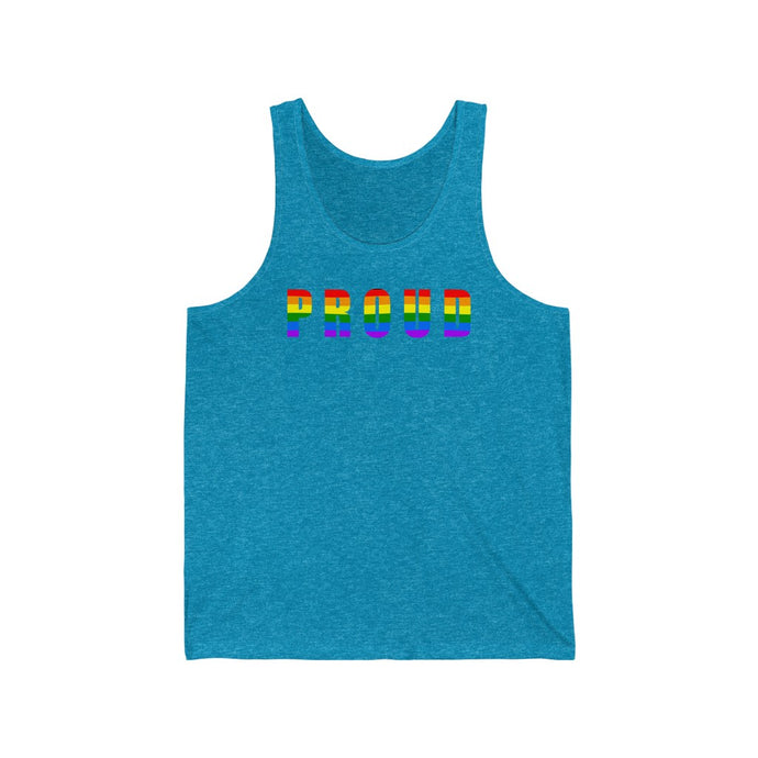 Pride PROUD Unisex Jersey Tank