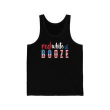 Load image into Gallery viewer, Red White and Booze Unisex Jersey Tank
