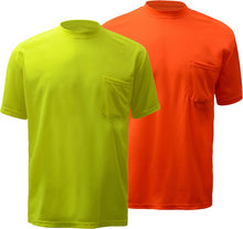 Load image into Gallery viewer, MOISTURE WICKING SHORT SLEEVE SAFETY T-SHIRT WITH CHEST POCKET
