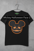 Load image into Gallery viewer, Disney Mickey Mouse Scary Halloween Face Unisex Cotton Tee
