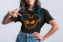 Load image into Gallery viewer, Disney Mickey Mouse Scary Halloween Face Unisex Cotton Tee
