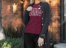 Load image into Gallery viewer, Autumn Leaves and Pumpkins Please | Autumn T-Shirt | Pumpkin Fall Harvest Shirt | Fall T-Shirt | Unisex Cotton Tee
