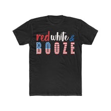 Load image into Gallery viewer, Red White and Booze Men&#39;s Cotton Crew Tee
