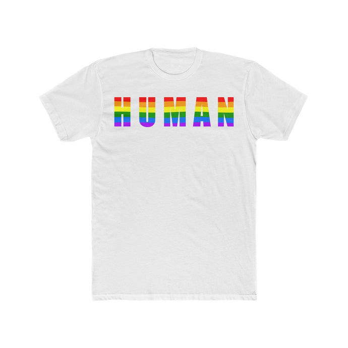 Pride HUMAN Men's Cotton Crew Tee