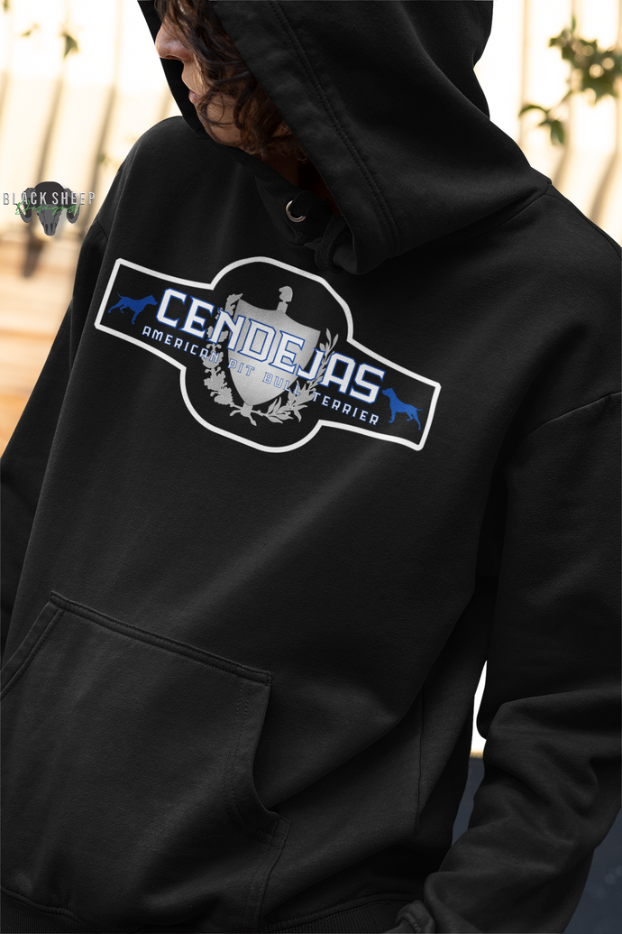 Cendejas American Pit Bull Terriers Cigar Label Fleece Hoodie