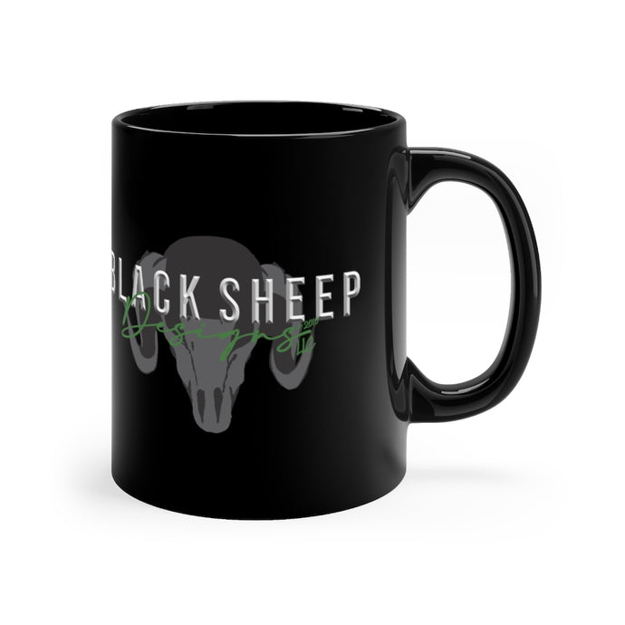 BLACK SHEEP DESIGNS Black Mug 11oz