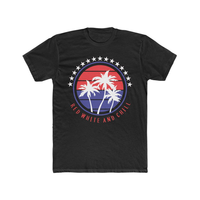 Red White and Chill Men's Cotton Crew Tee