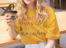 Load image into Gallery viewer, Pumpkin Kisses And Harvest Wishes Shirt | Autumn T-Shirt | Pumpkin Fall Harvest Shirt | Fall T-Shirt | Unisex Cotton Tee
