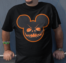 Load image into Gallery viewer, Disney Mickey Mouse Scary Halloween Face Unisex Cotton Tee
