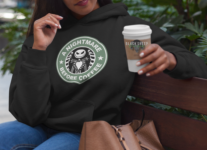 I'm A Nightmare Before Coffee, Nightmare Before Christmas Inspired, Halloween, Fall Coffee T-Shirt and Hoodie