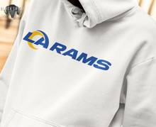 Load image into Gallery viewer, Los Angeles Rams Football II Tailgate II Rams Logo T-Shirt Hoodie
