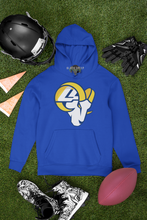 Load image into Gallery viewer, Los Angeles Rams Football II Tailgate II Rams Head Logo T-Shirt Hoodie
