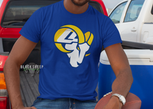 Load image into Gallery viewer, Los Angeles Rams Football II Tailgate II Rams Head Logo T-Shirt Hoodie
