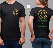 Load image into Gallery viewer, Sharing is Caring Smiley T-Shirt
