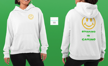 Load image into Gallery viewer, Sharing is Caring Smiley Fleece Hoodie
