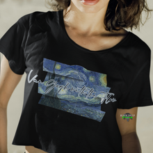 Load image into Gallery viewer, Van Gogh with the Flow Cropped Tee
